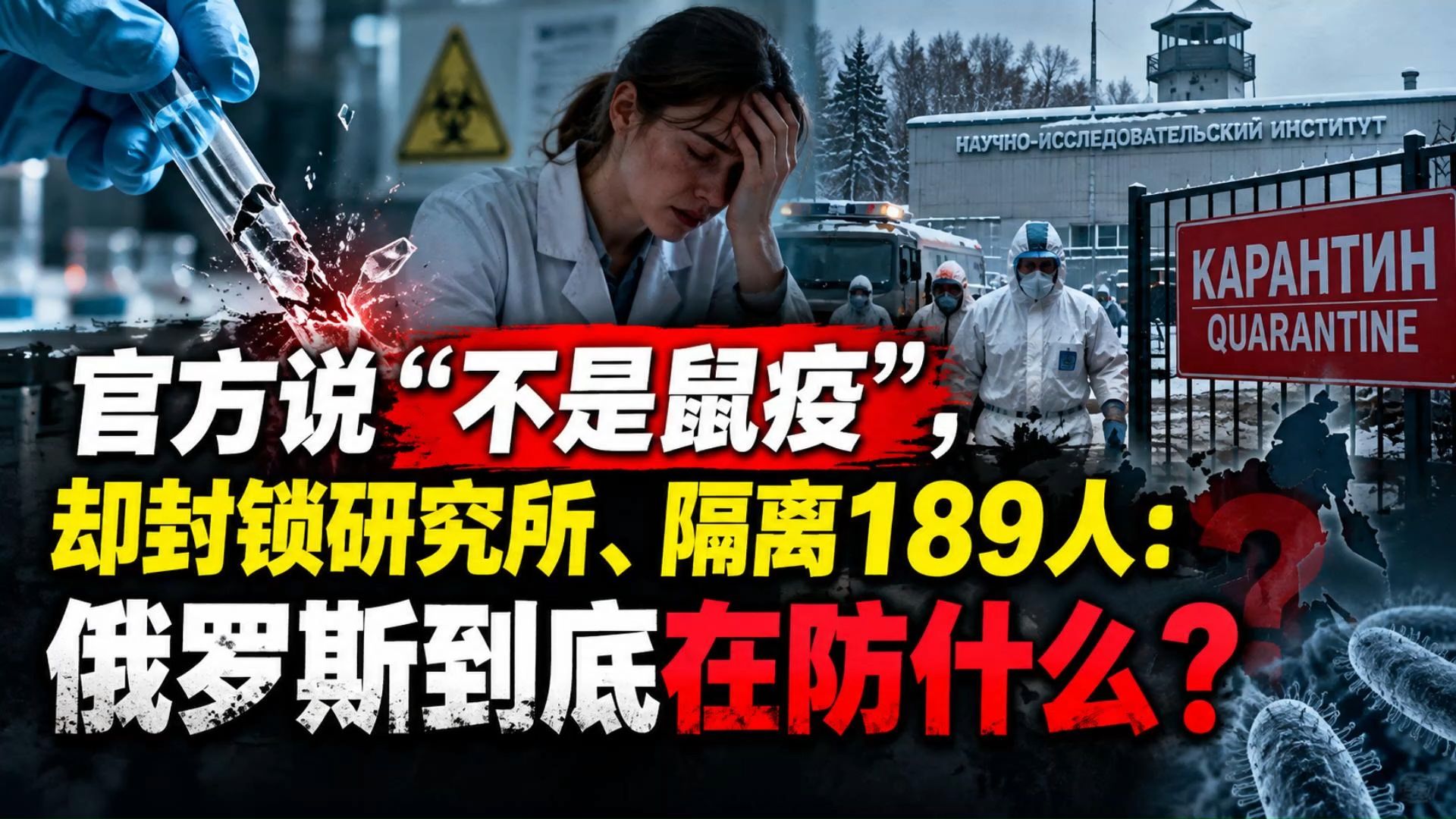 官方说“不是鼠疫”，却封锁研究所、隔离189人：俄罗斯到底在防什么？