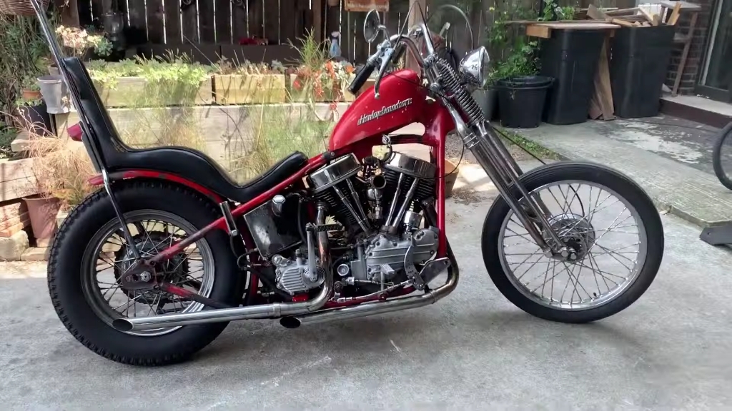 1958年哈雷盆头chopper马蹄音