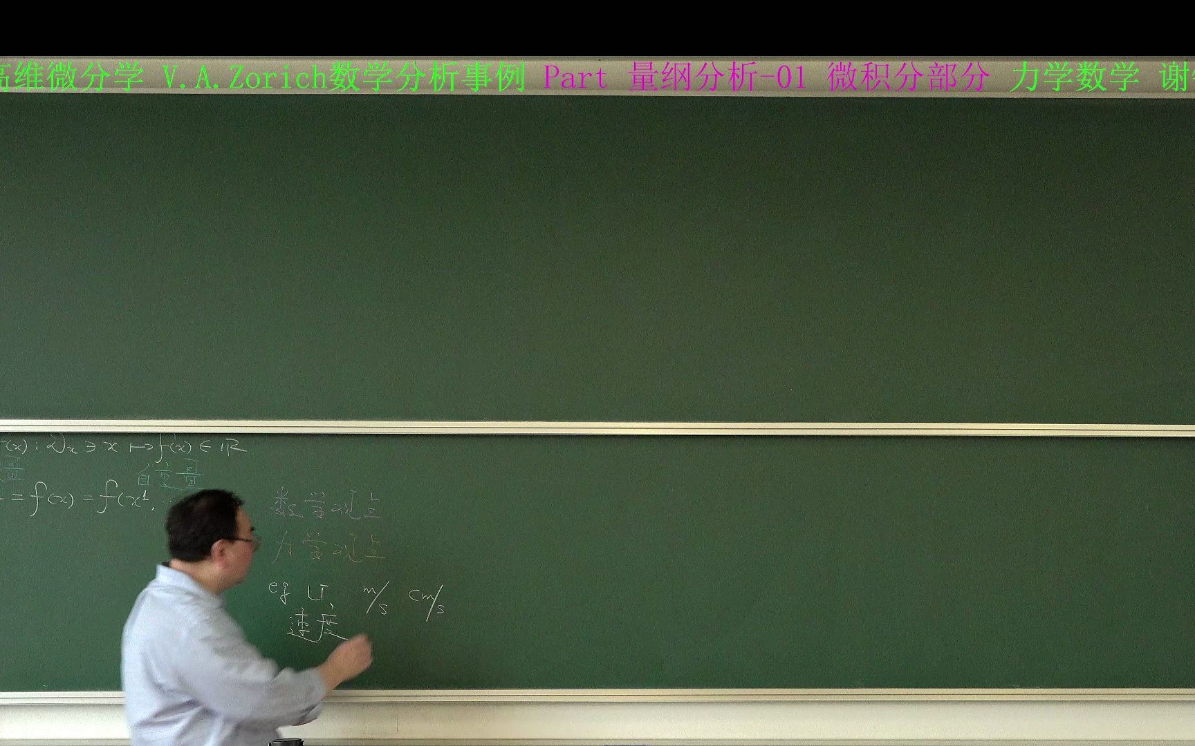 高维微分学 V.A.Zorich数学分析事例 Part 量纲分析01 微积分部分哔哩哔哩bilibili