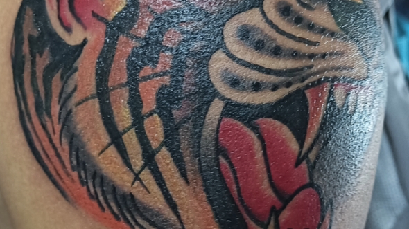 老虎 #禁止未成年人纹身 #老虎纹身 # old school老虎