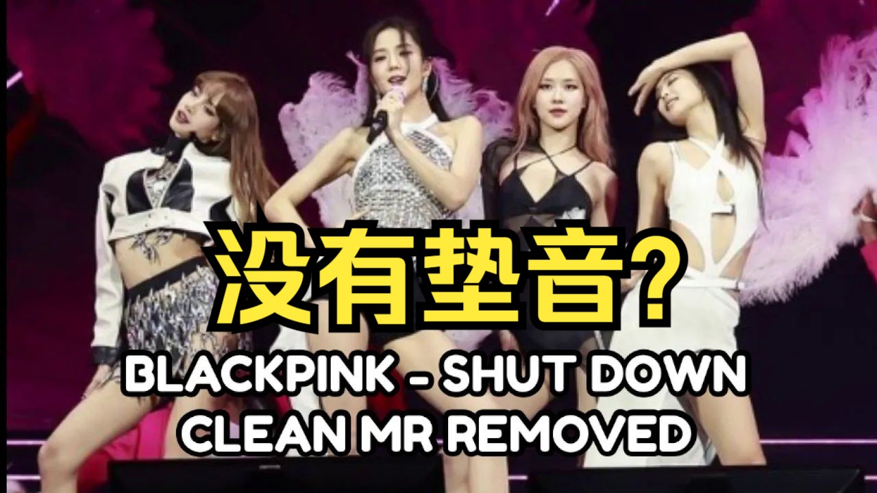 去掉垫音真的SHUT DOWN?BLACKPINK科切拉舞台实验:人声消音+音乐伴奏合成哔哩哔哩bilibili