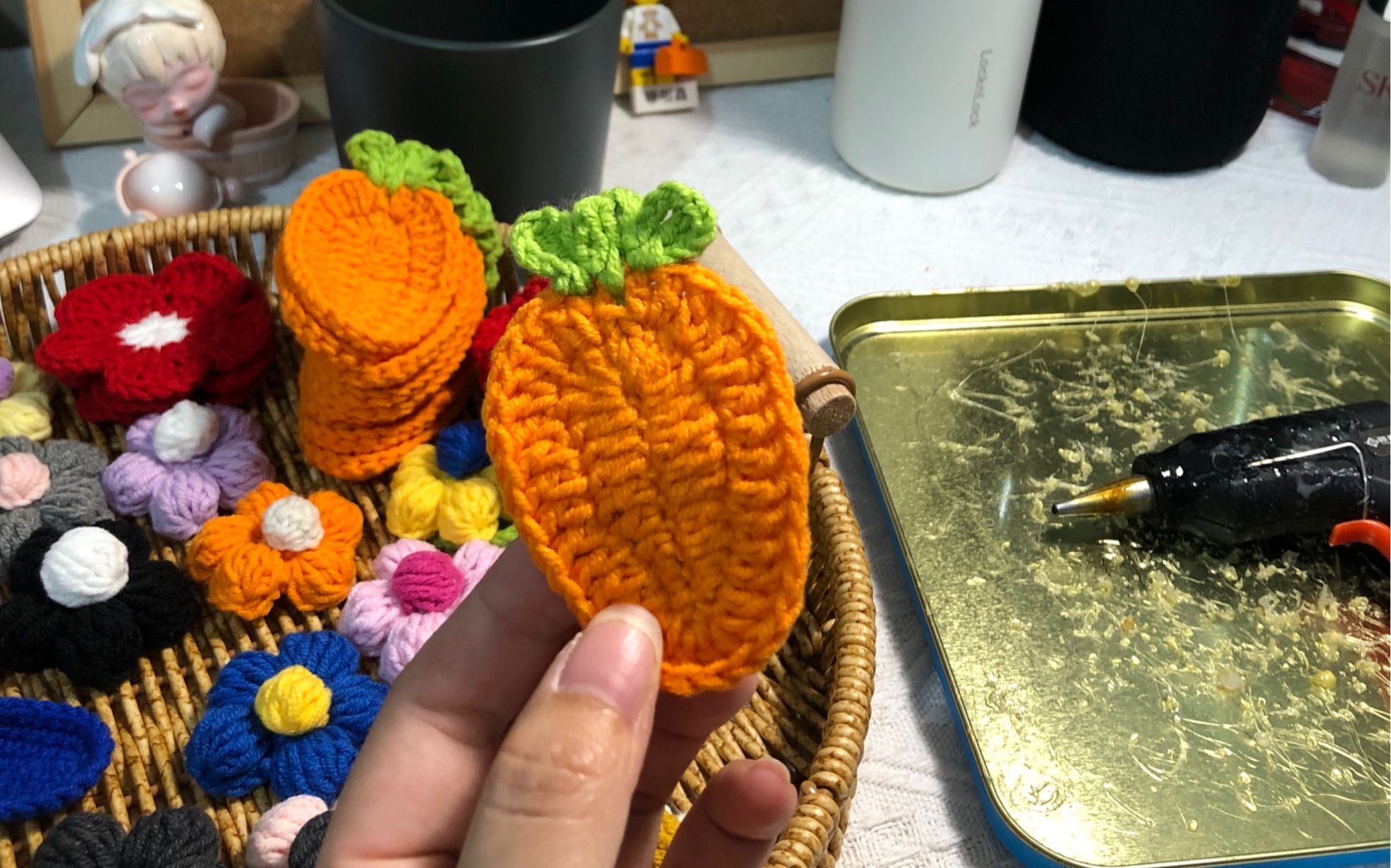 分享一下热熔胶固定发夹的方法94#手工diy #手工发夹 #好物推荐97