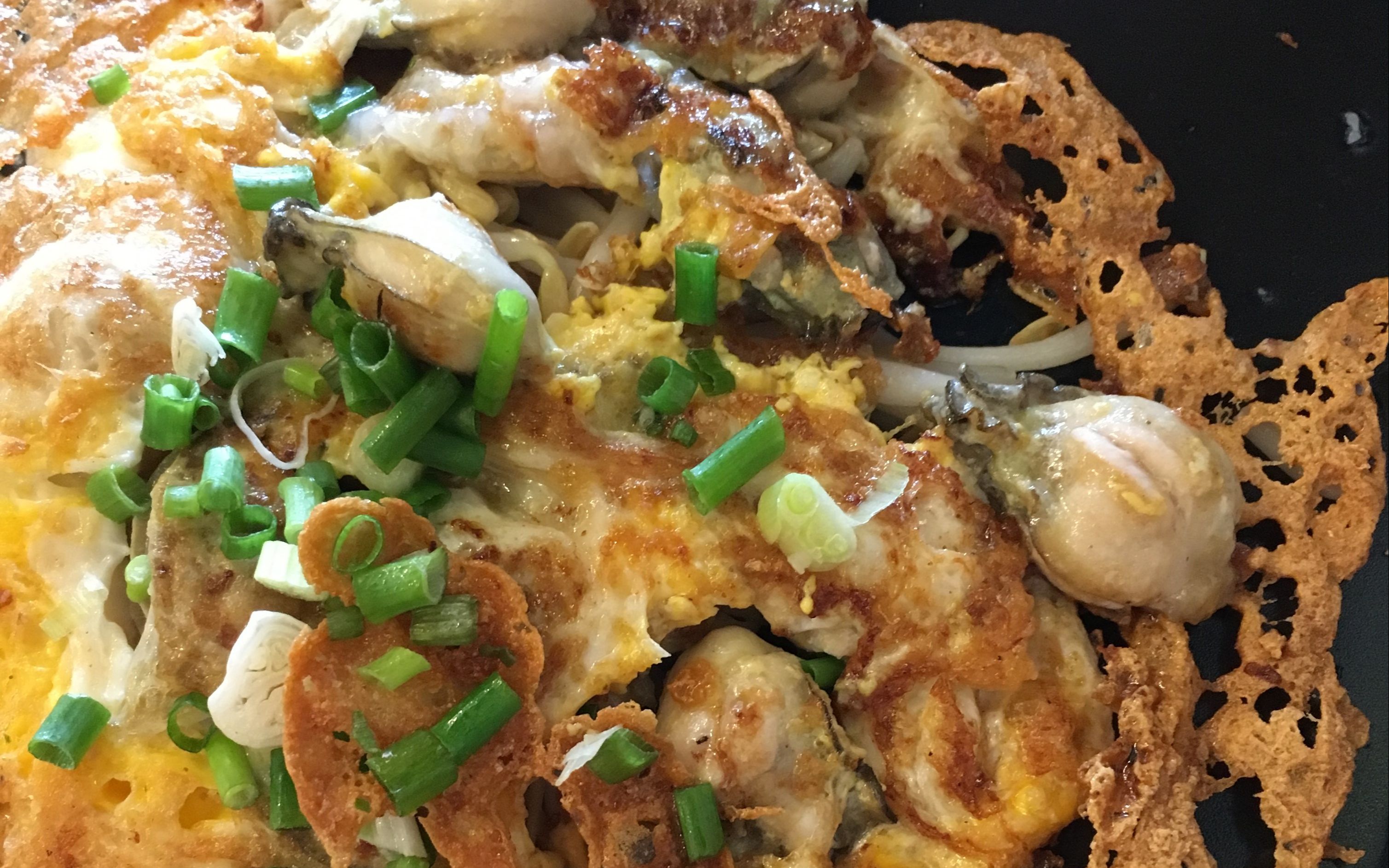 【团子的吃喝记录】曼谷小吃泰国海鲜煎蛋:牡蛎香脆(更多图片评论在