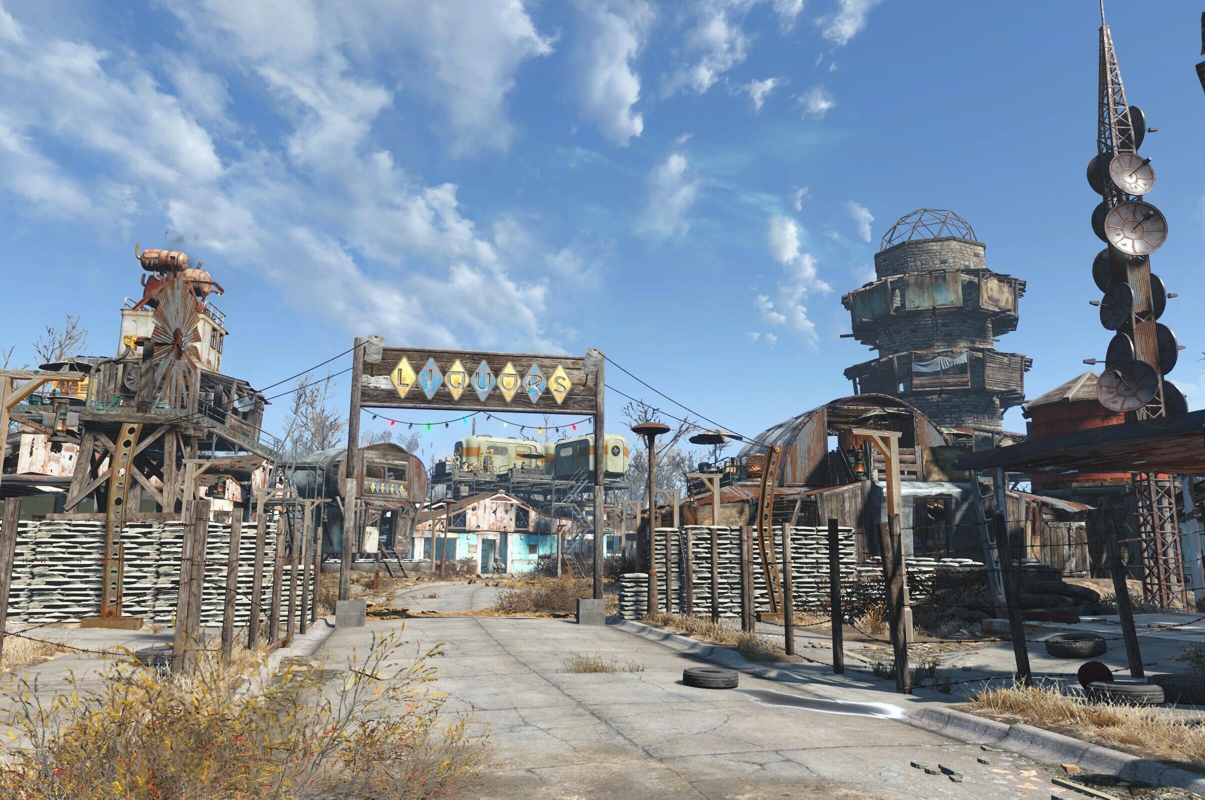 【辐射4据点建设】庇护山庄——纯废土风