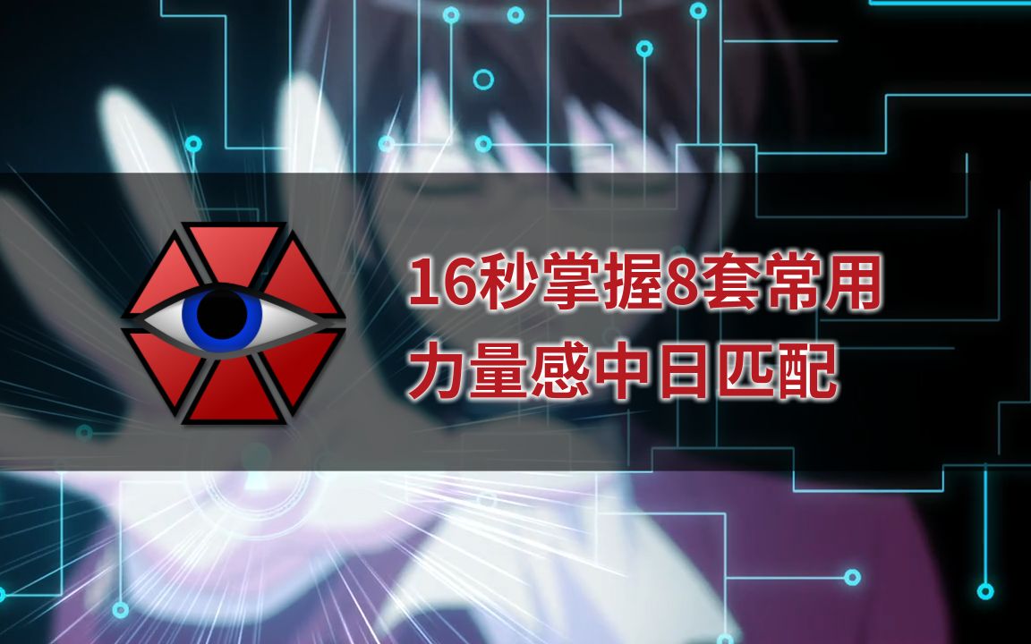 【快速提高字体审美水平】16秒掌握8套常用力量感字体中日匹配哔哩哔哩bilibili