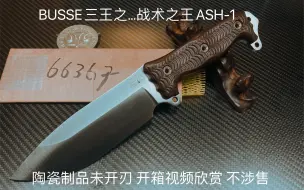 Tải video: BUSSE三王之一…战术之王ASH-1 陶瓷制品未开刃 开箱视频欣赏 不涉售