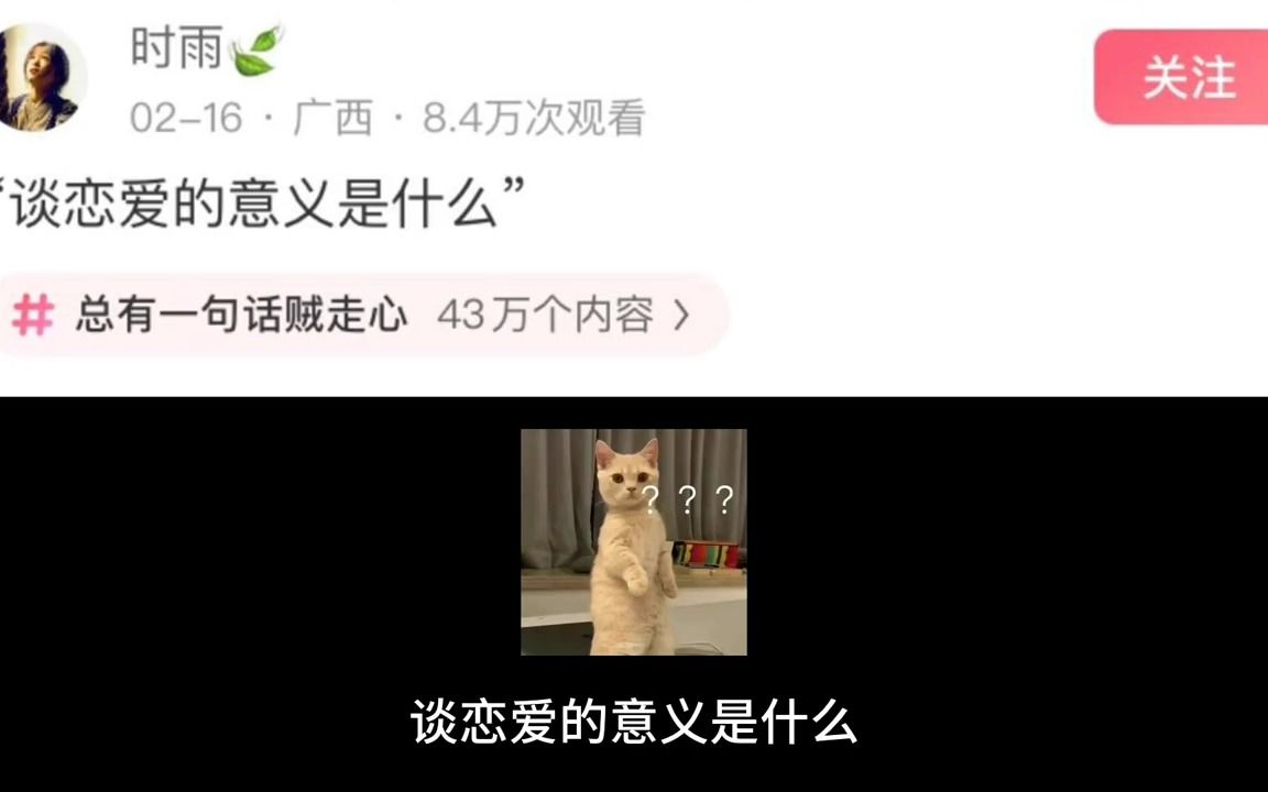 谈恋爱的意义是什么呢?哔哩哔哩bilibili