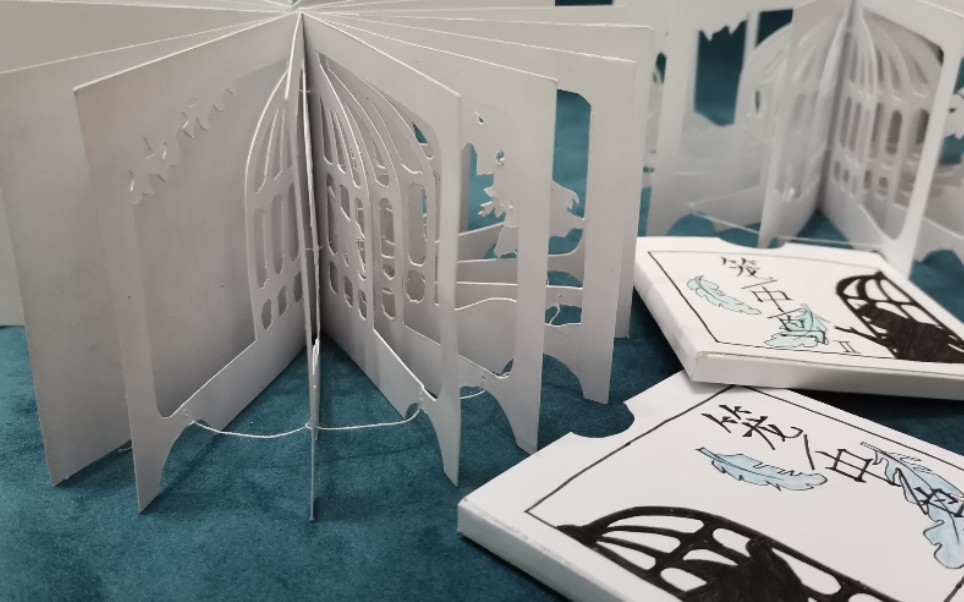 【立体书】自制360°立体书《笼中鸟》