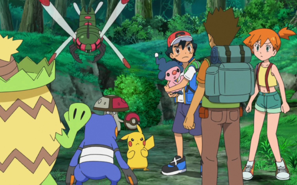 宝可梦 小智最终章第九集 小霞小刚掩护小智前进!