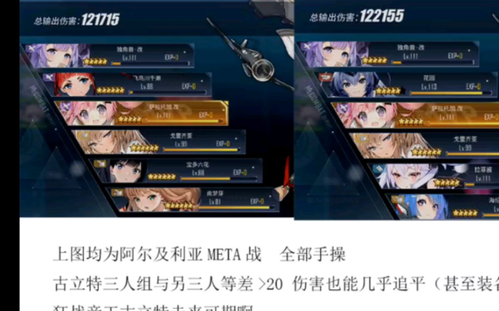 碧蓝航线萌新懵逼时刻 古利特三人组输出接近等压>20的花园拉菲海妈