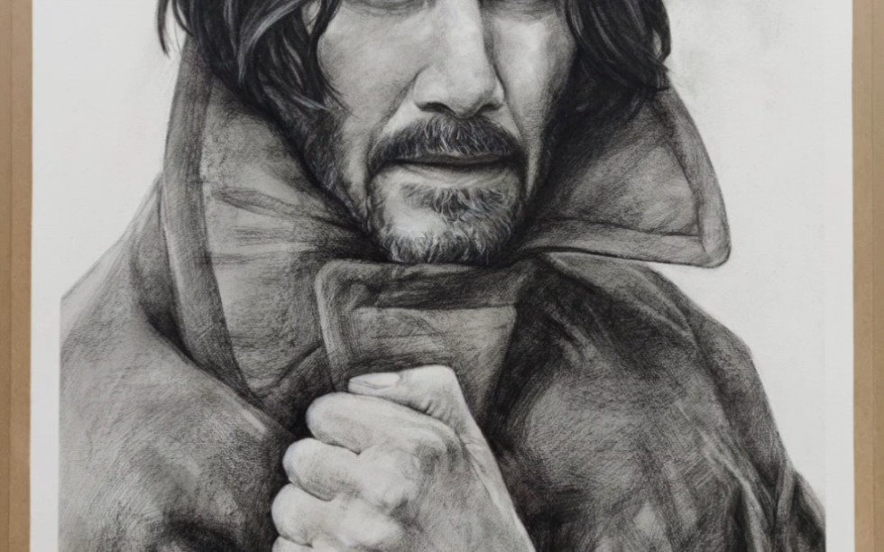 素描绘画:基努·里维斯