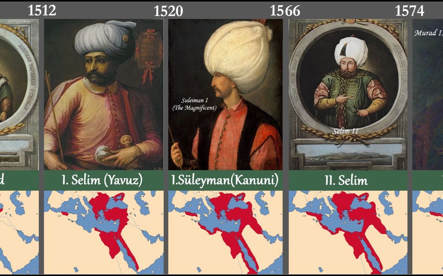 奥斯曼帝国苏丹列表图片