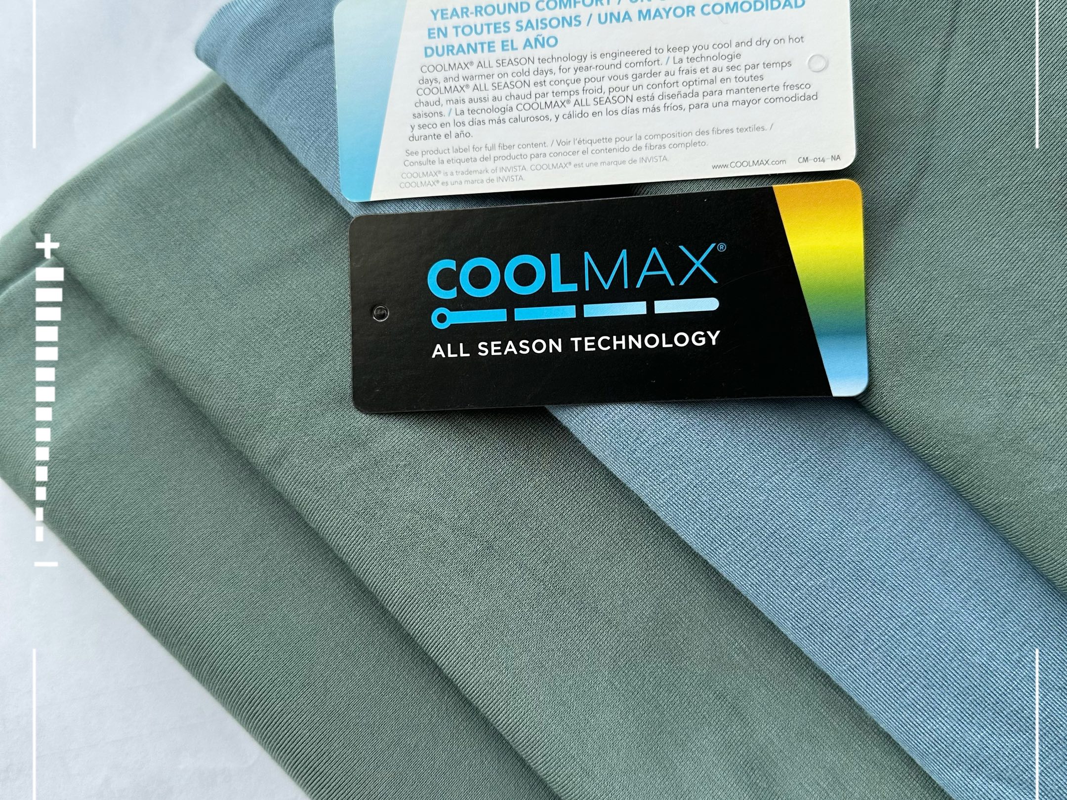 打底速干弹力面料coolmax