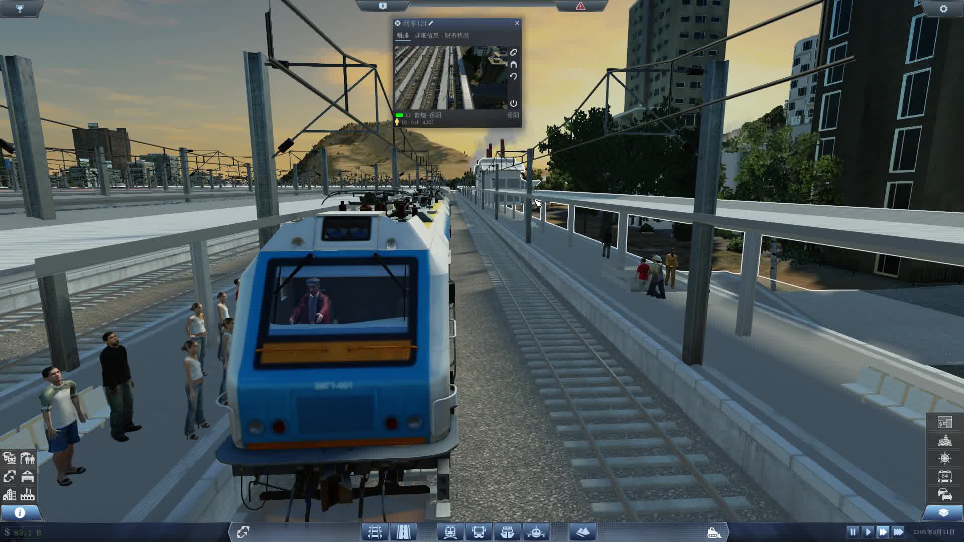 transportfever狂热运输劳动模范k1次列车