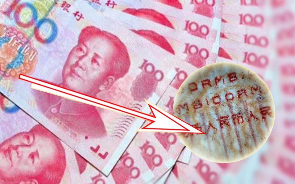 用了十几年才发现百元大钞上还有隐藏文字