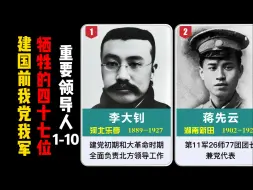 Descargar video: 建国前我党我军牺牲的47位重要领导人1-10（按牺牲时间排序）