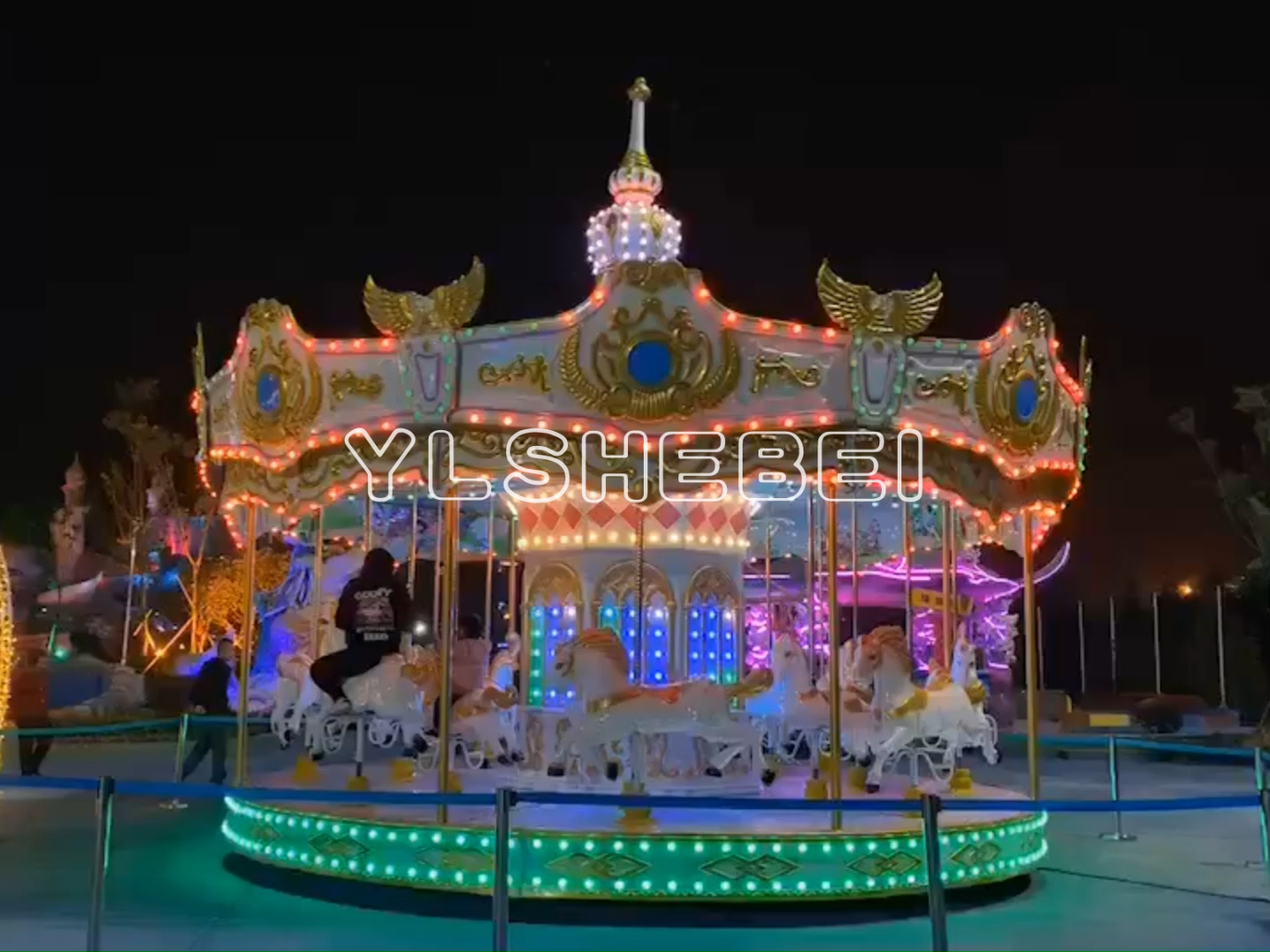 儿童游乐设备旋转木马 公园新品游艺项目 乐美奇供应