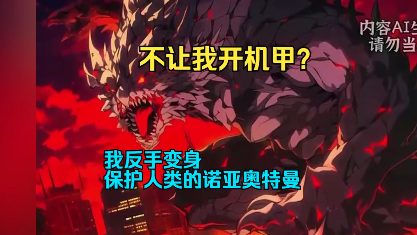 我反手变身保护人类的诺亚奥特曼,因忌惮我恐怖的实力,人类竟驾驶机甲