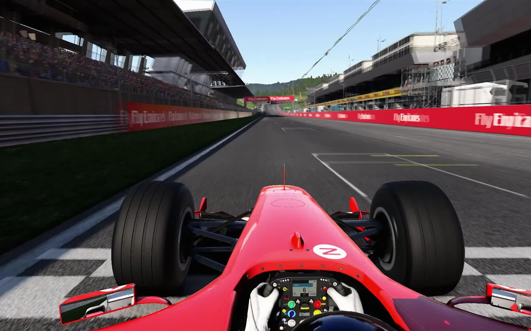 f1 2017最高画质奥地利斯皮尔伯格赛道随便跑 法拉利2004_哔哩哔哩