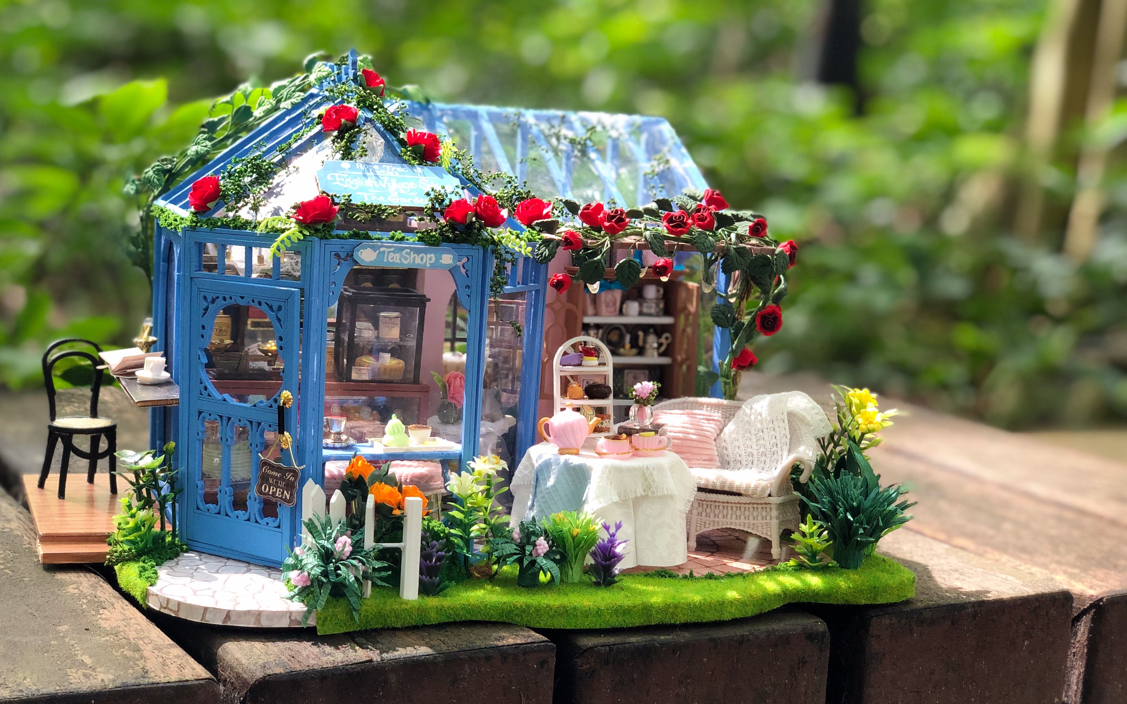 【diy小屋】智趣屋《蔷薇庭院茶屋》制作教程【新手向】