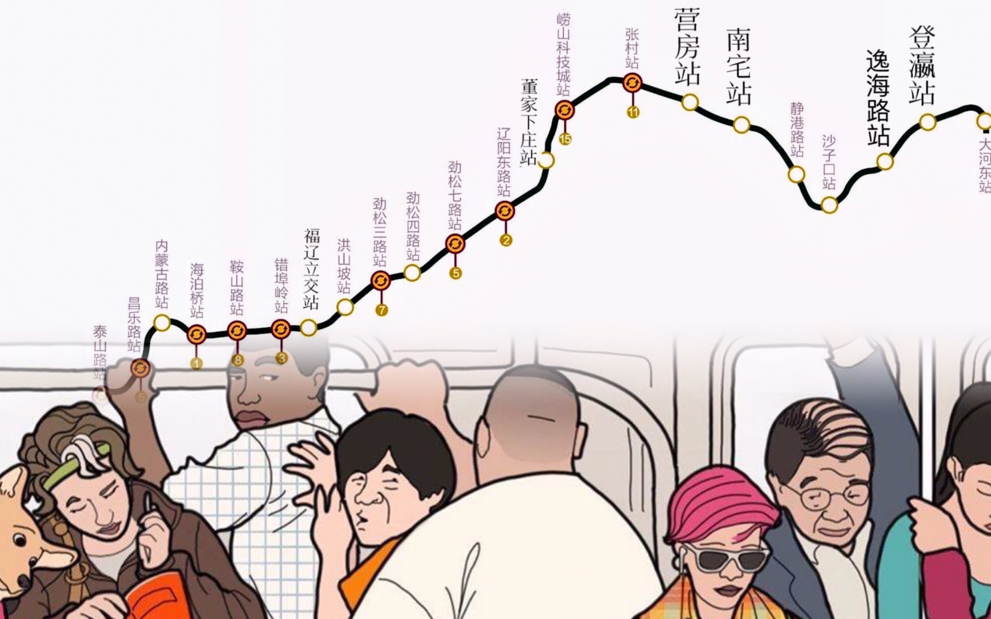 青岛地铁集团宣布:对地铁4号线8座车站进行改名,更改前后对比很大!哔哩哔哩bilibili