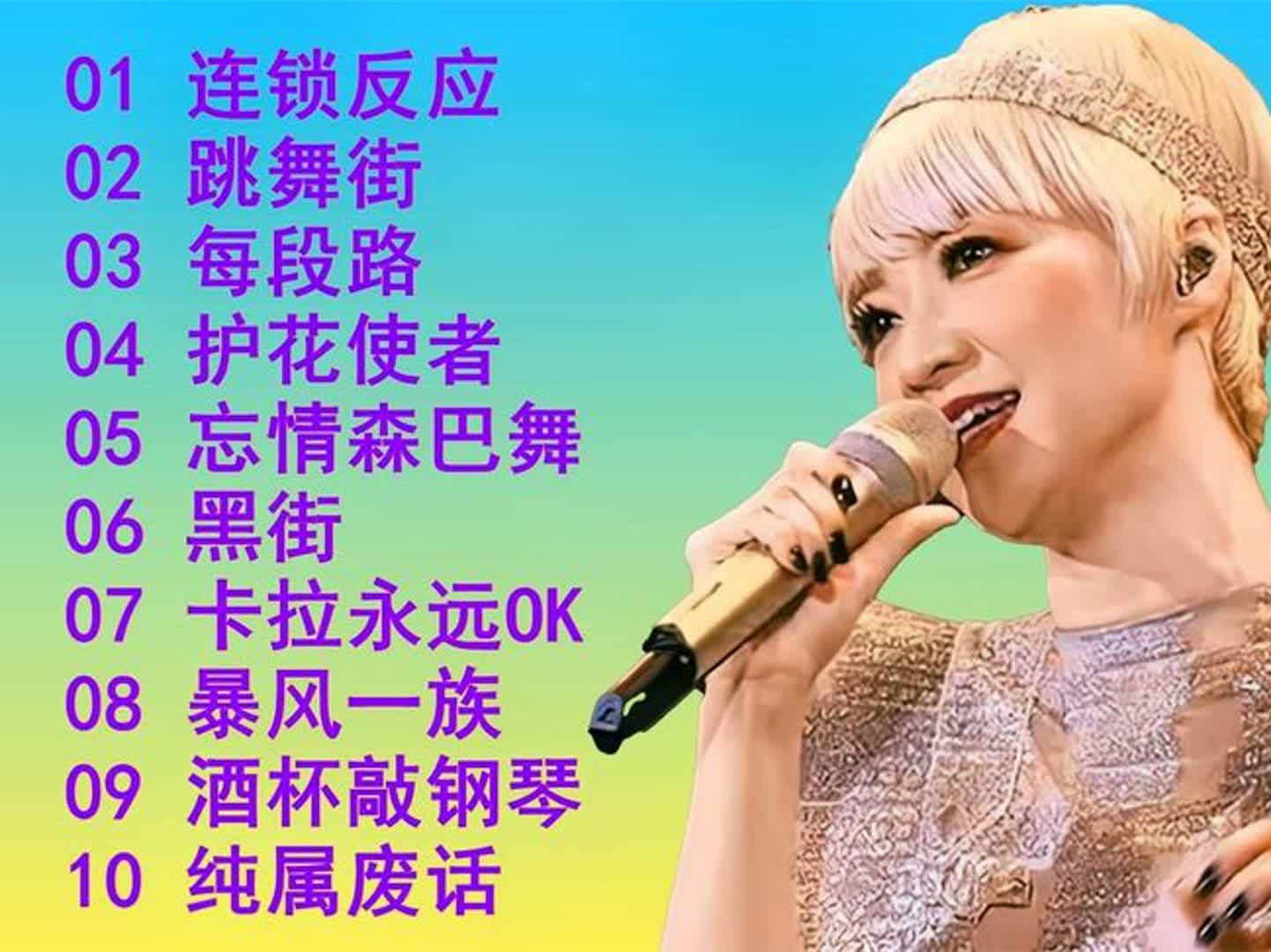 [图]粤语劲歌_连锁反应__跳舞街__每段路__护花使者__忘情森巴舞_