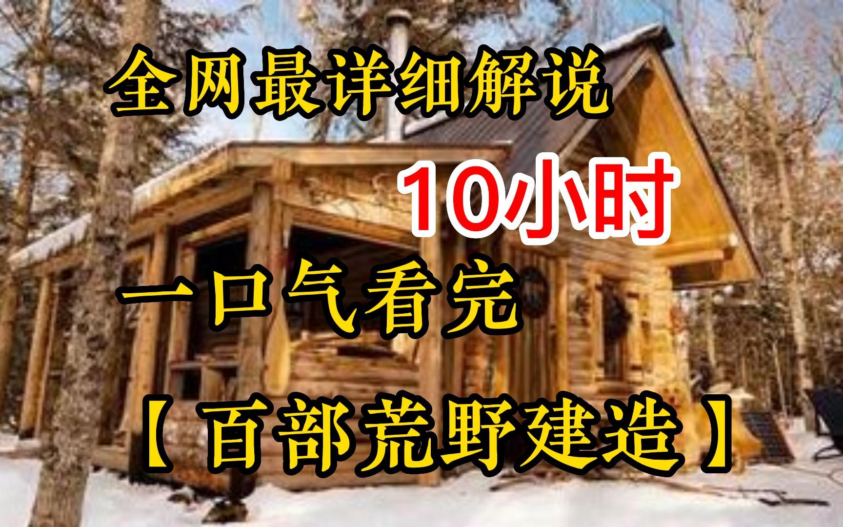 [图]【10小时】一口气看完9999部荒野建造系列，看大神如何荒野变豪宅