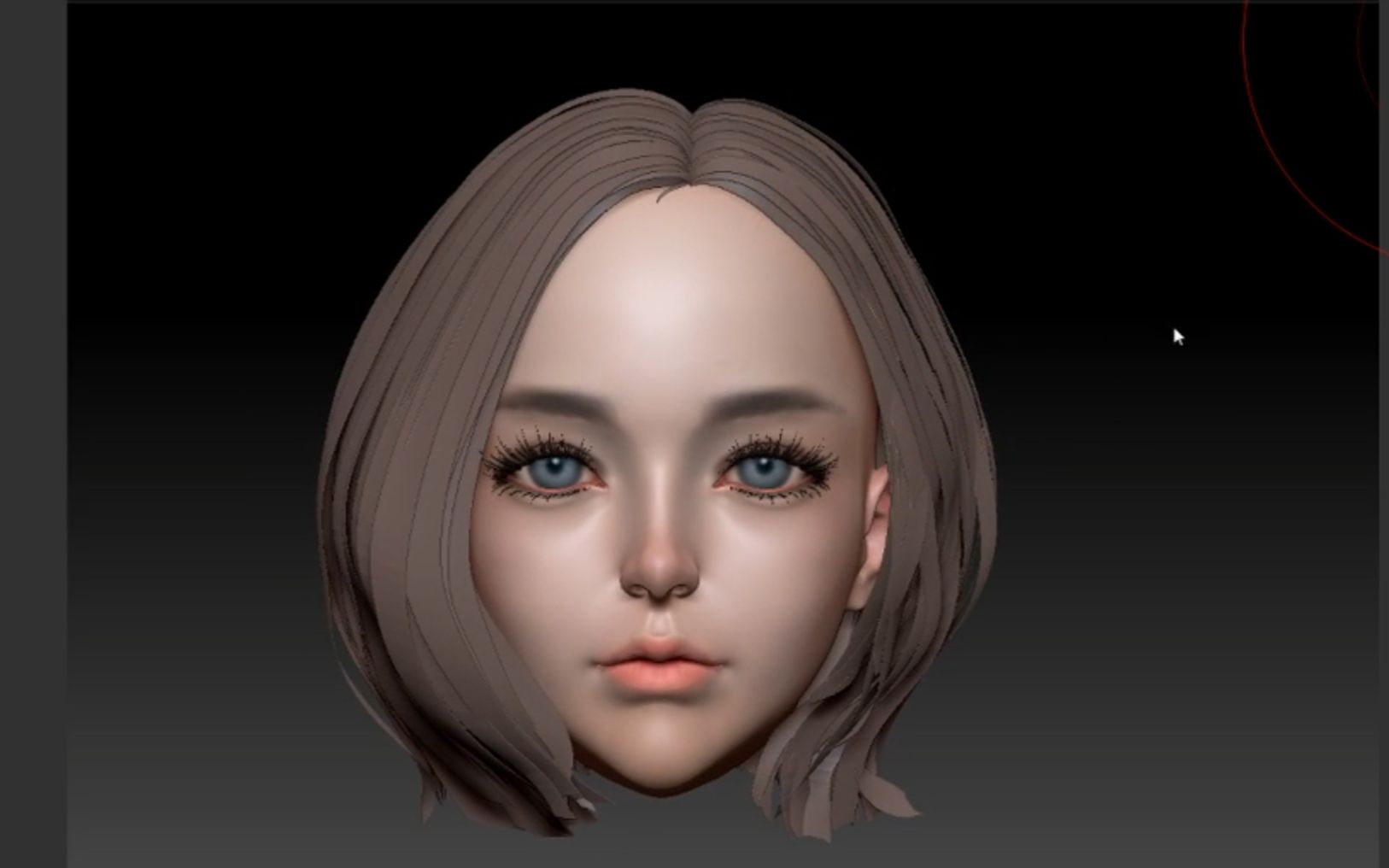 美型女孩头部建模#1