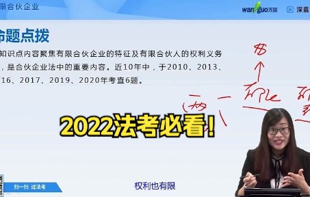 [图]2022法考必看！知识点精讲【有限合伙企业】碎片化时间利用