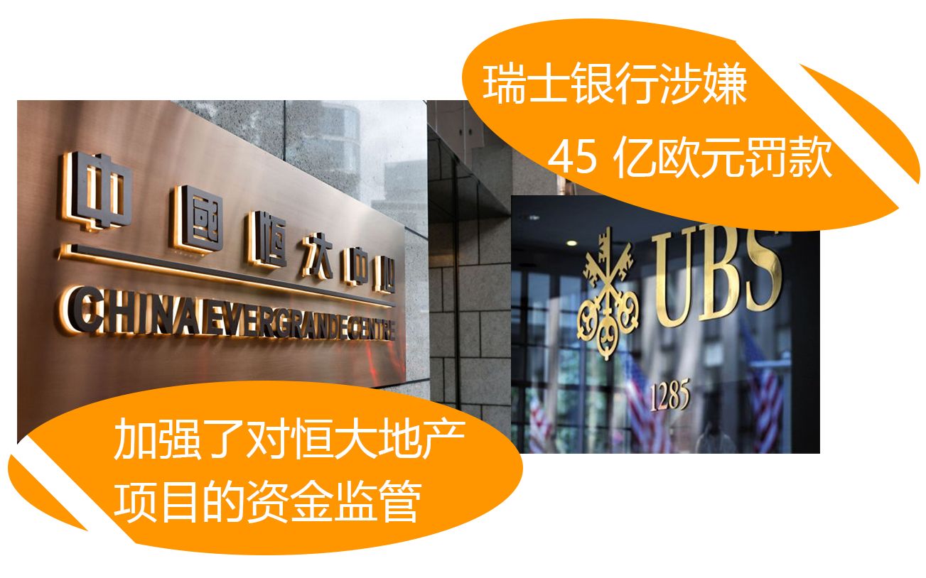加强了对恒大地产项目的资金监管,瑞士银行涉嫌45 亿欧元罚款哔哩哔哩bilibili