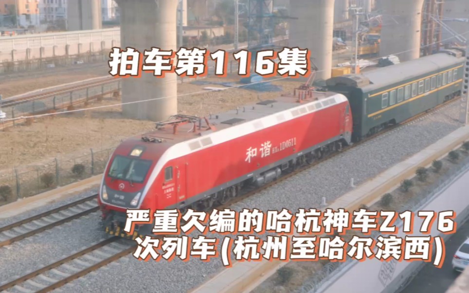 拍车第116集:严重欠编的哈杭神车z176次列车(杭州至哈尔滨西)