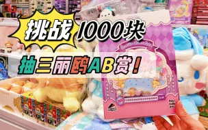 Download Video: 挑战！1000块抽三丽鸥！AB赏全中！