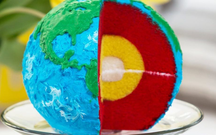 洛洛烘焙厨房分层地球蛋糕nerdynummies