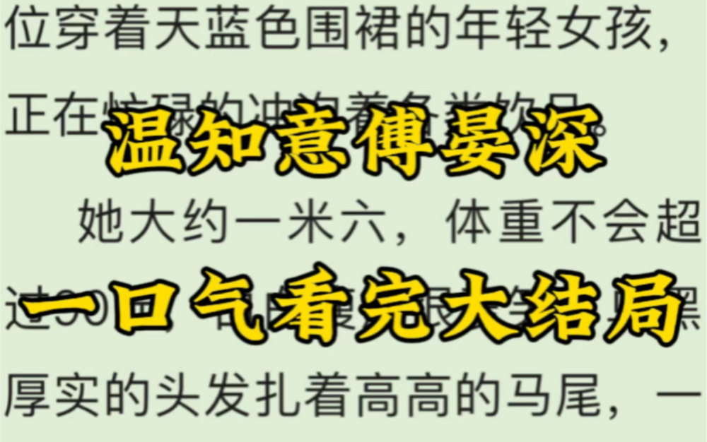 《温知意傅晏深》全集完整版一口气看完大结局#温知意傅晏深哔哩哔哩bilibili