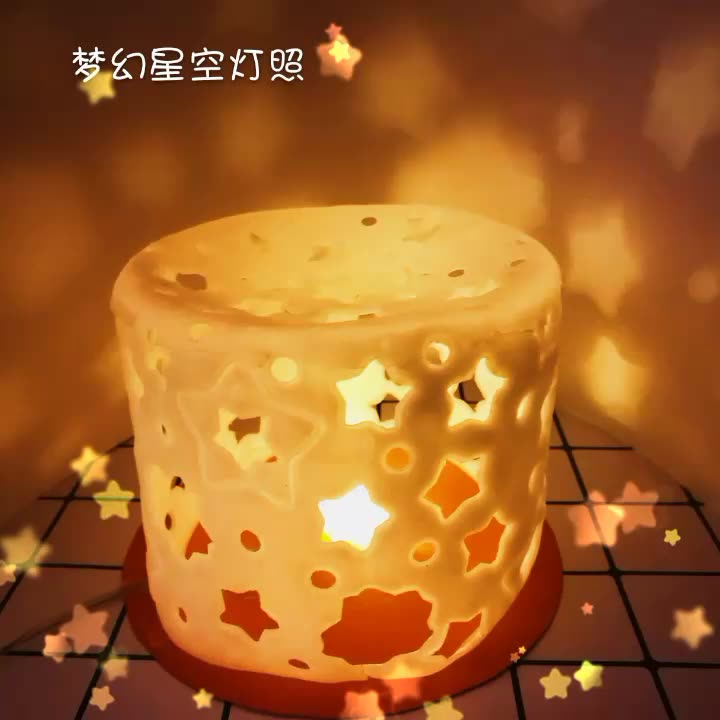 【手工】 梦幻星空灯 手工DIY 树脂黏土哔哩哔哩bilibili