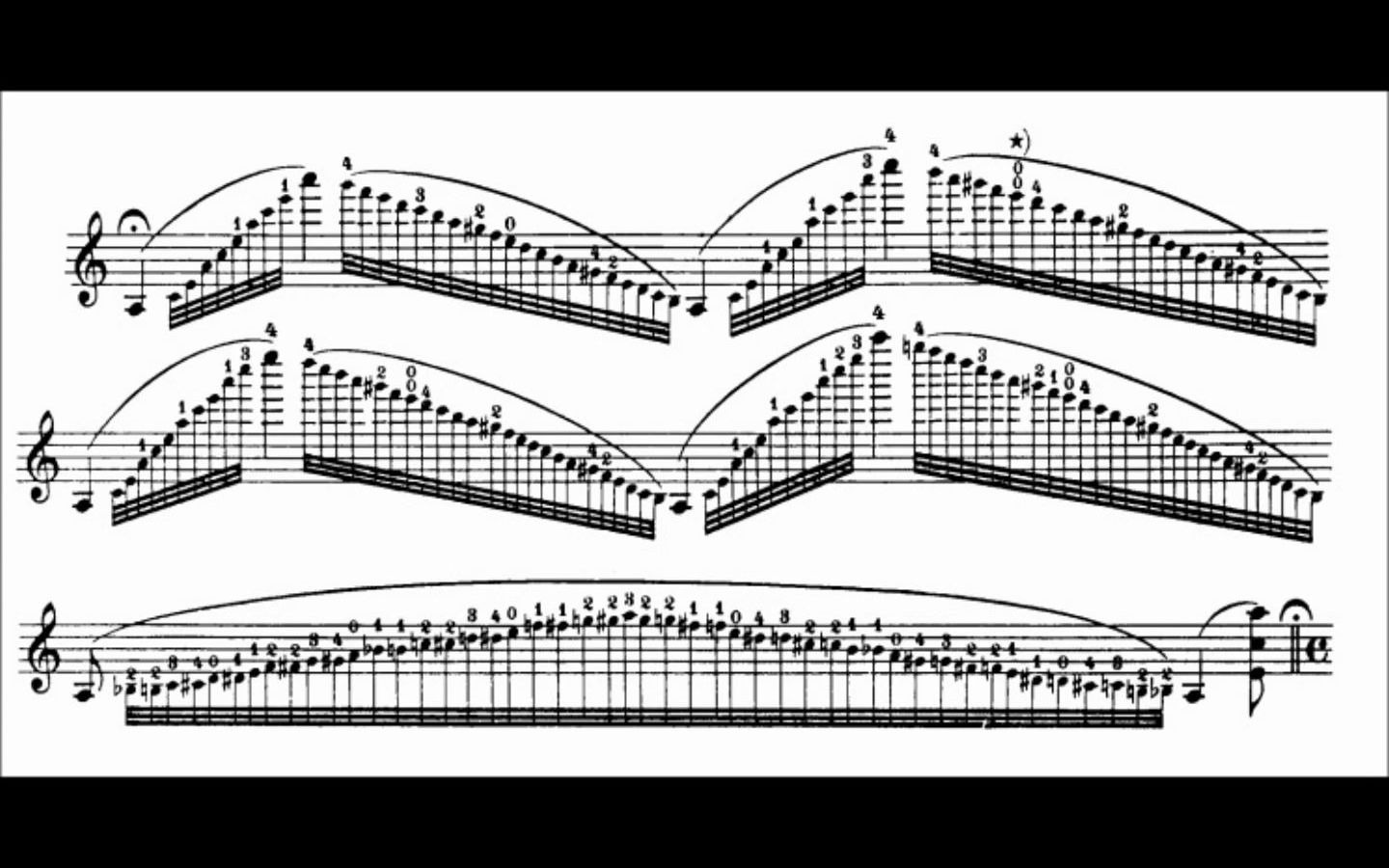 [图]【总谱】帕格尼尼 随想曲 No.5｜萨尔瓦托雷·阿卡多