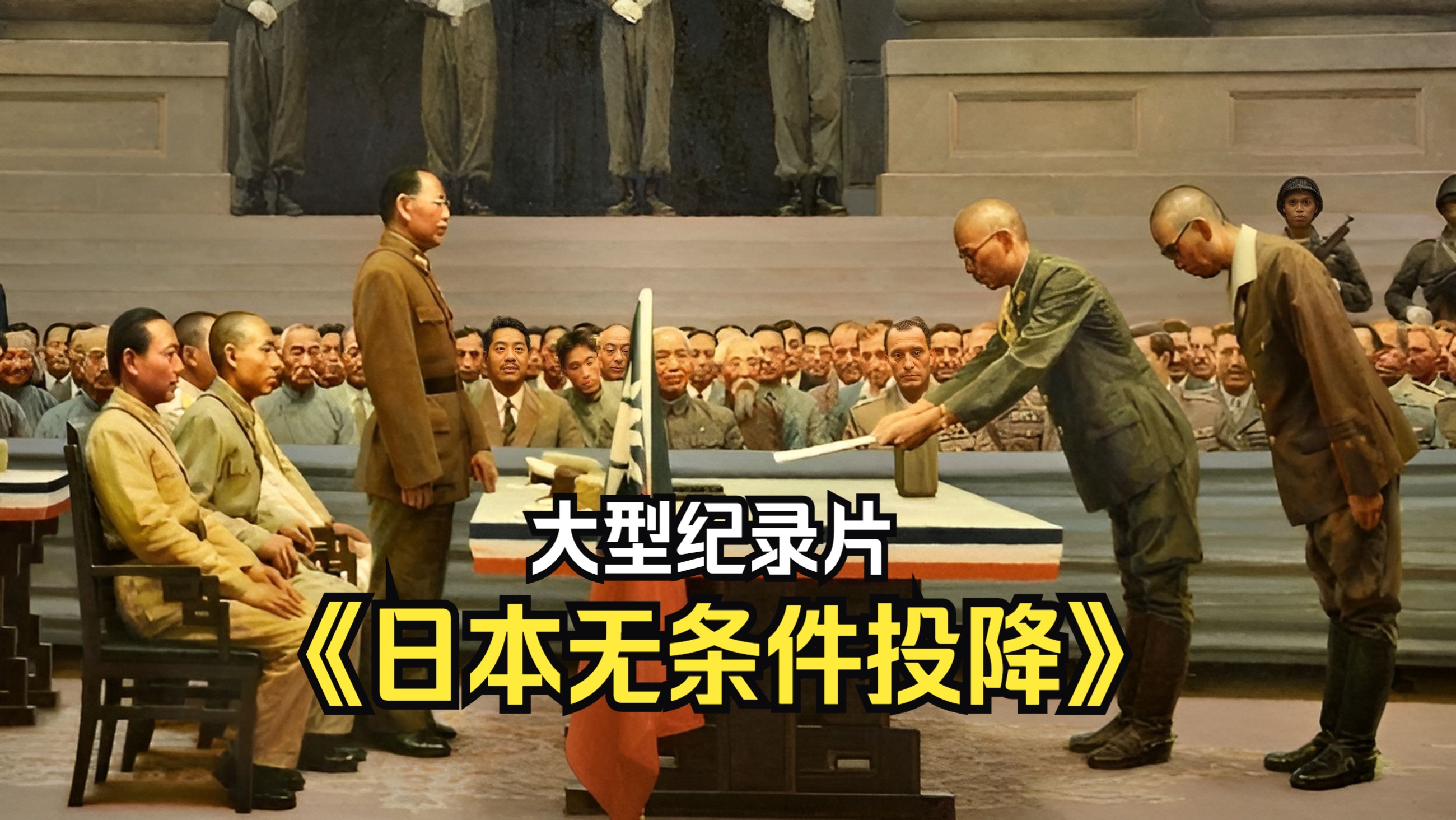 日本宣布无条件投降,并于1945年9月9日9点在南京举行投降仪式