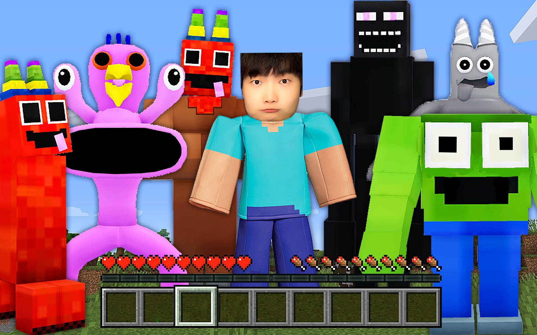 [图]Roblox班班幼稚园变身 MC和彩虹朋友风格的幼稚园怪物别有一番风味呀！