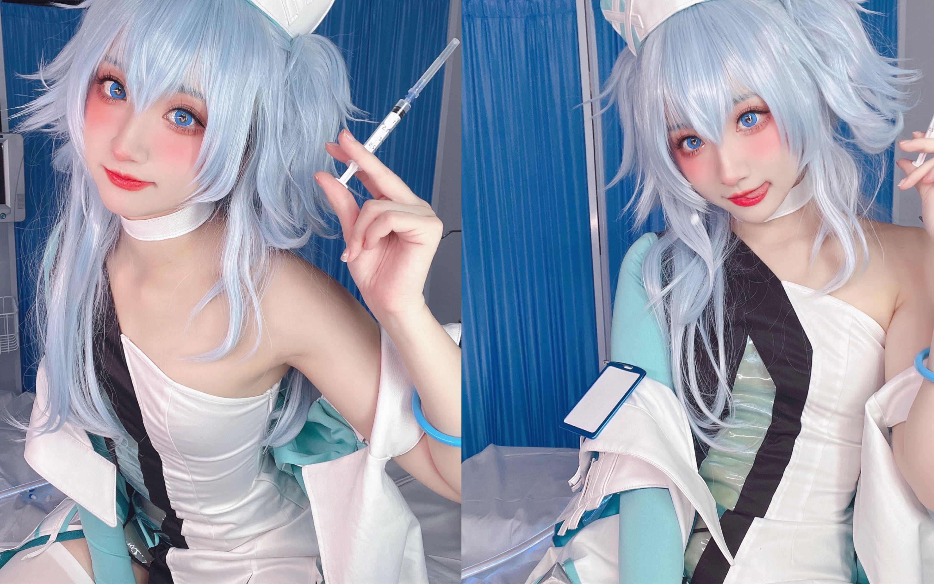 【云图计划】芙洛伦cos,教授要来打一针嘛!_哔哩哔哩_bilibili