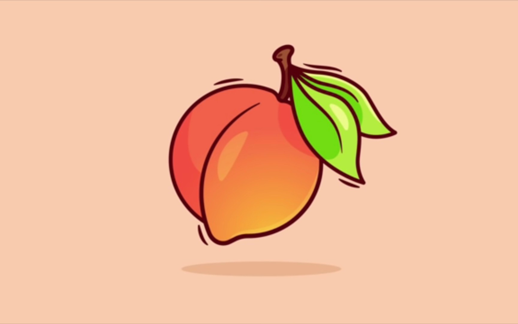ai绘画教程教你如何用aiadobeillustrator画一个桃子从草稿到描线再到