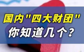 国内“四大财团”是哪些?你知道哪一个?哔哩哔哩bilibili