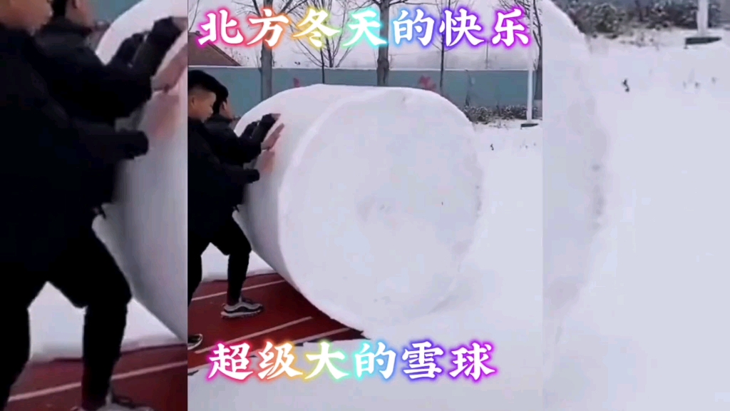 [图]超级大的雪球！