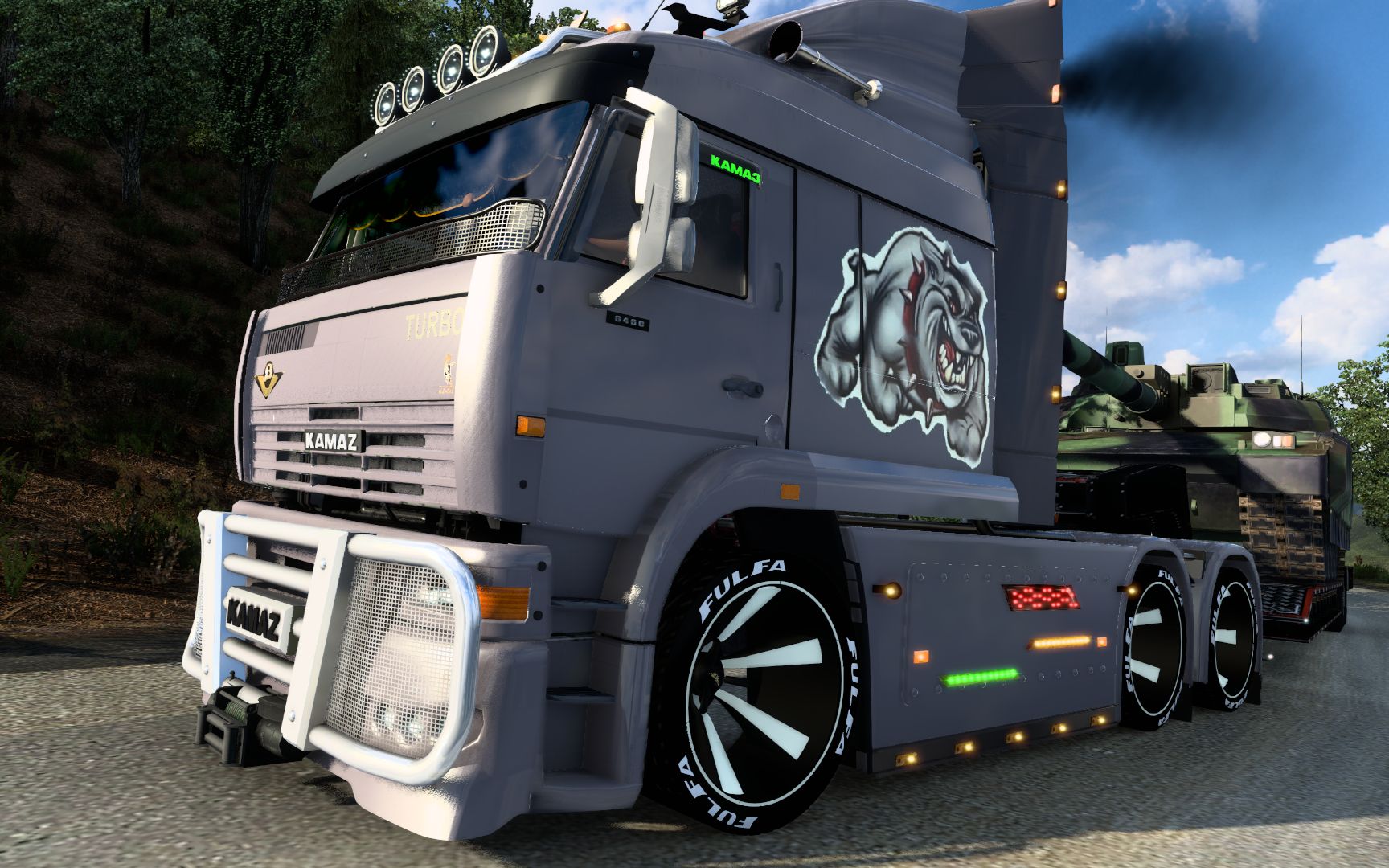 活动  欧卡2-中华地图-更换卡玛兹6460车头,拉坦克去往东南沿海!