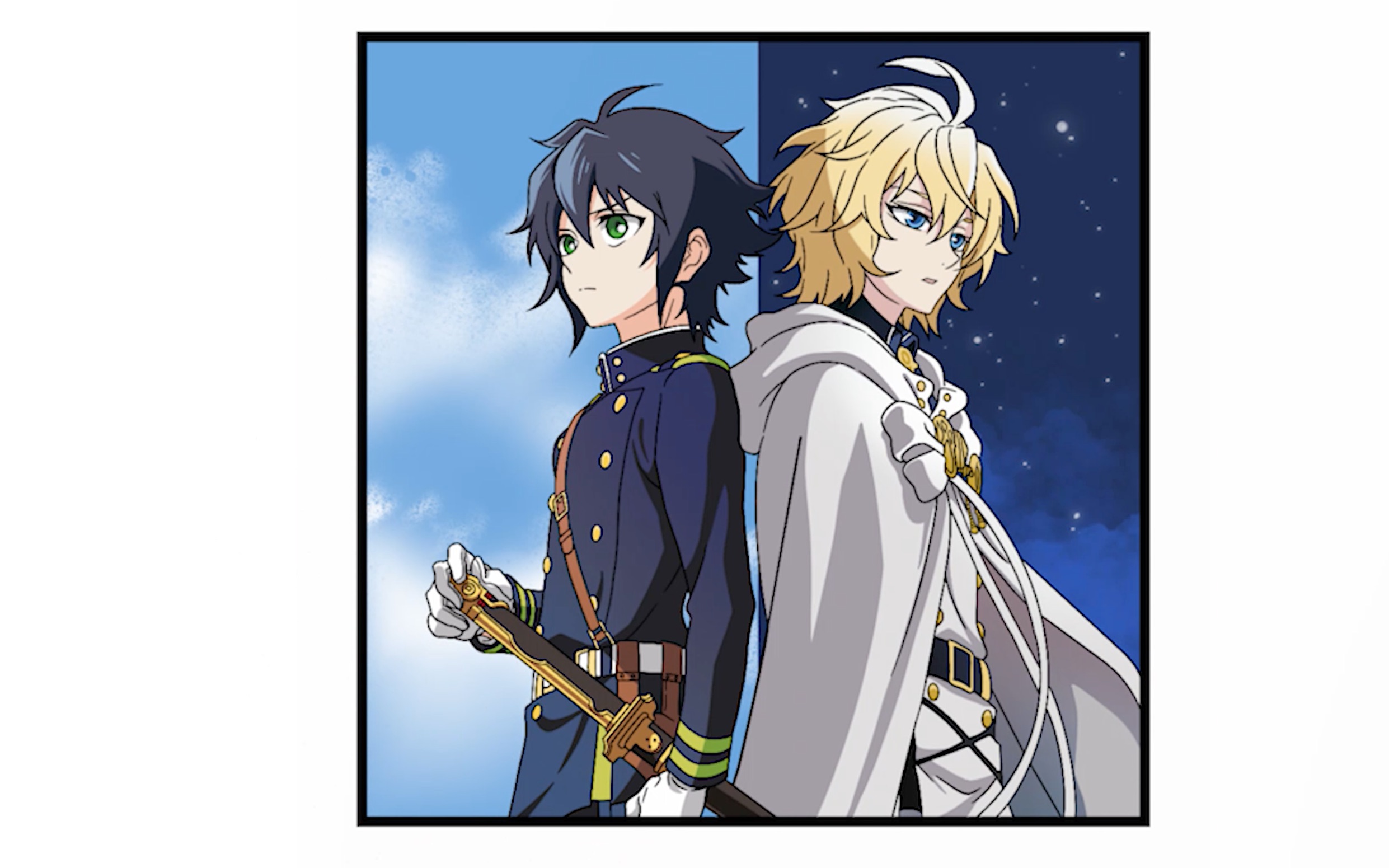 爸爸画的终结的炽天使vs我画的终结的炽天使