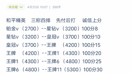 和平精英代打