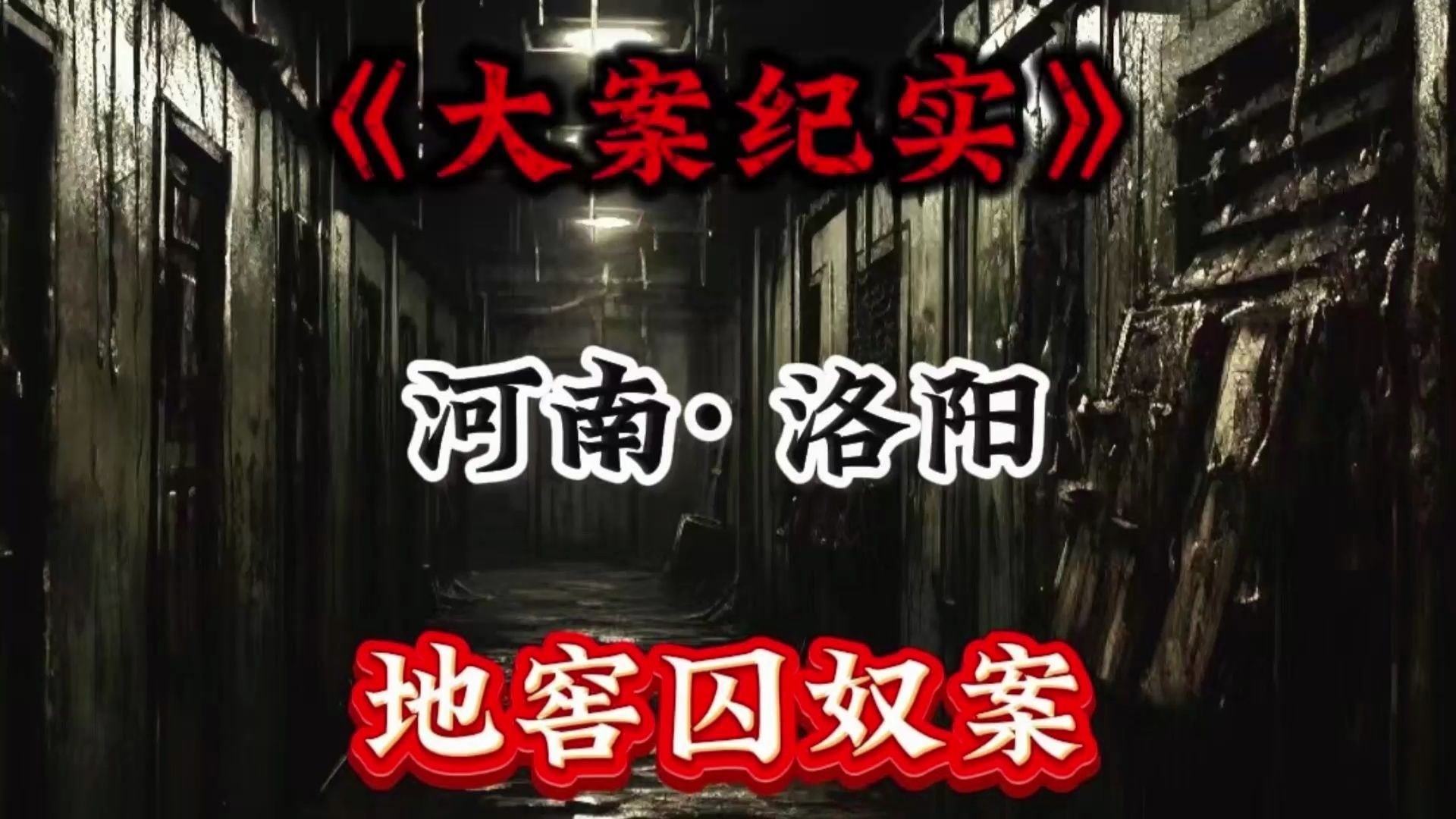 河南洛阳|地窖囚奴案哔哩哔哩bilibili