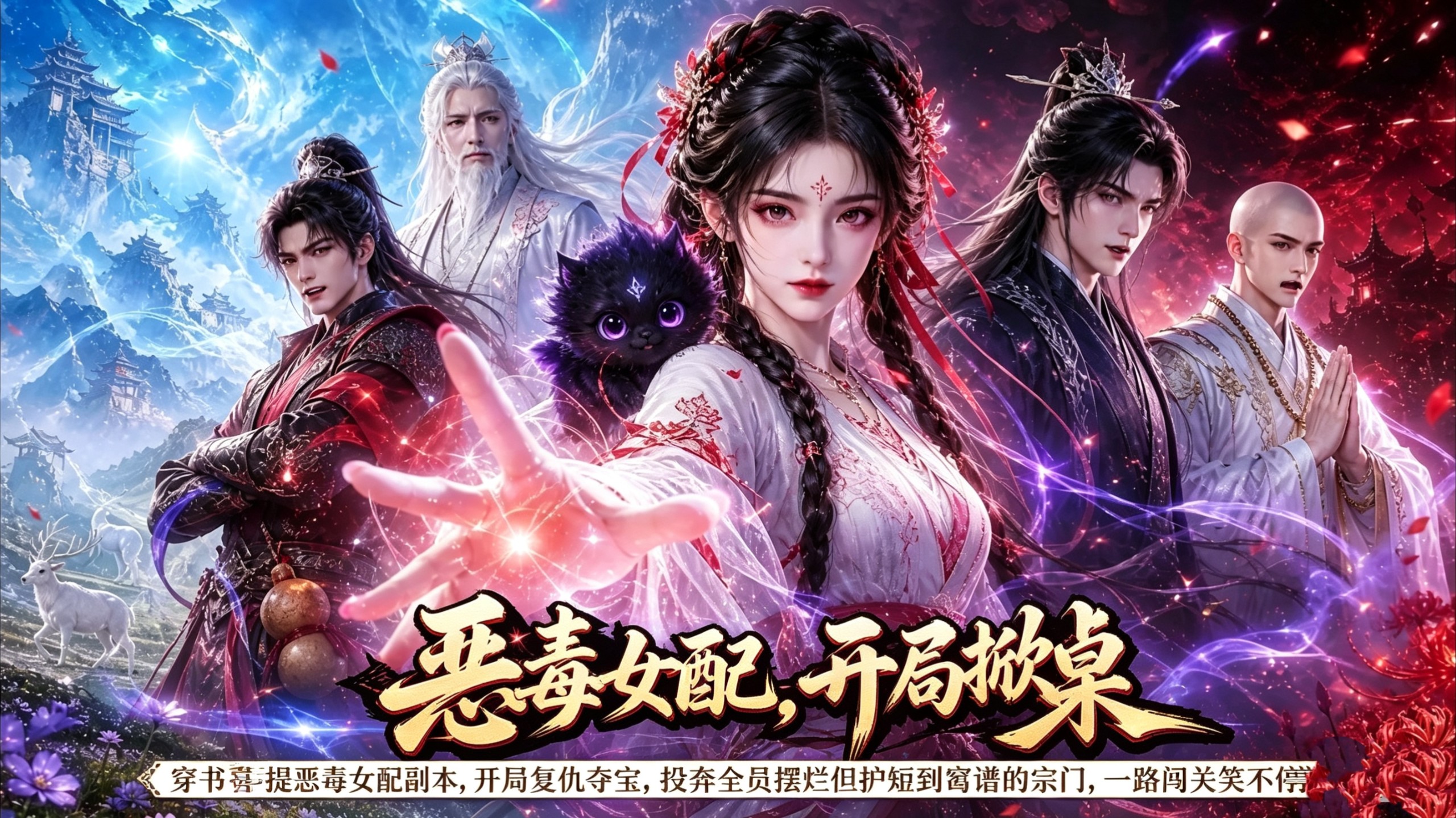 穿书喜提恶毒女配副本，开局复仇夺宝，投奔全员摆烂但护短到离谱的宗门，一路闯关笑不停！
