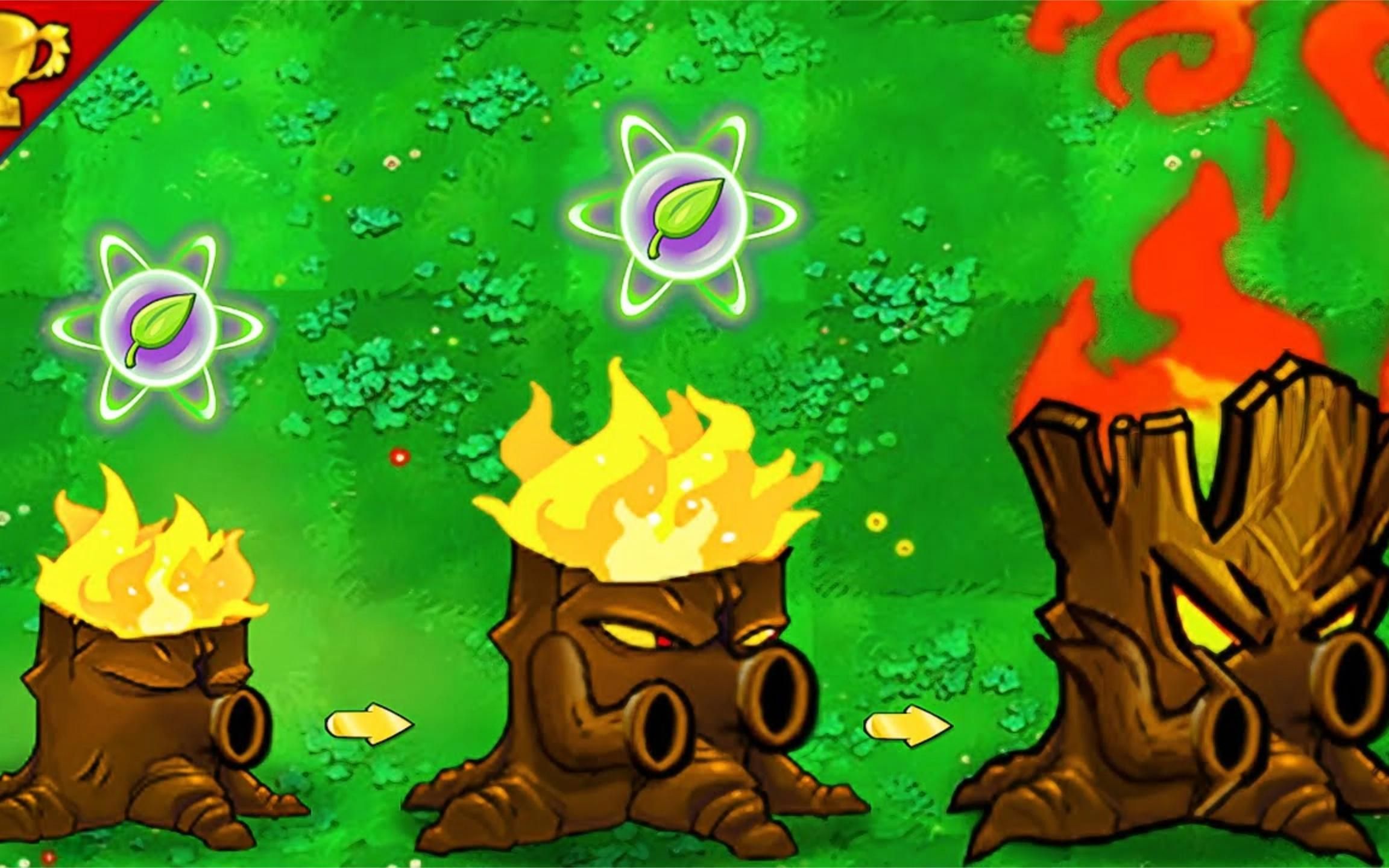 植物大战僵尸:变异火炬树桩登场,可以烧死海豚骑士僵尸!无敌!