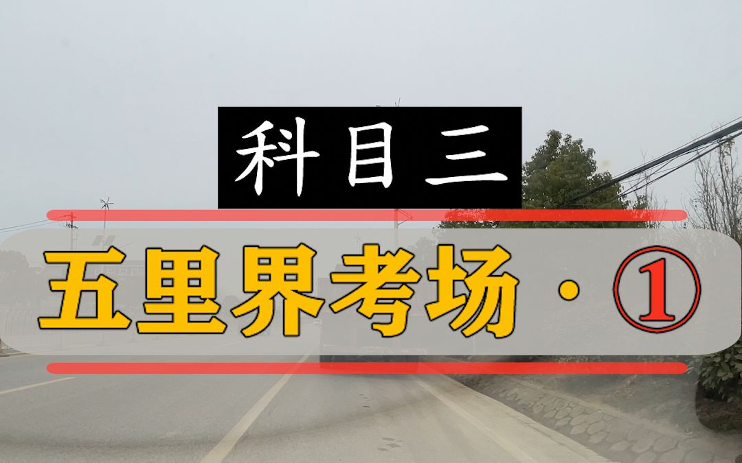 科目三详细的操作技巧,武汉五里界考场1号线实拍!