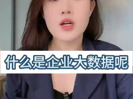 什么是企业大数据呢哔哩哔哩bilibili